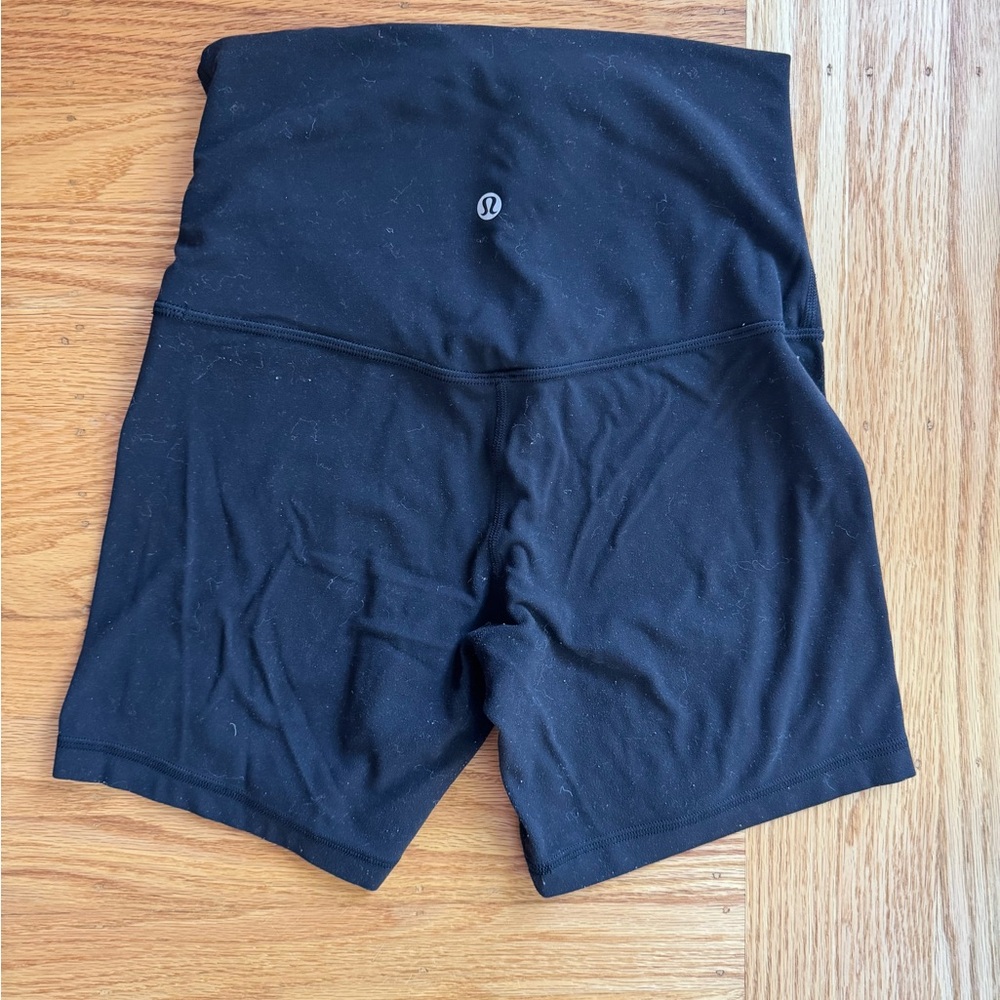 lululemon athletica High-Waist Black Align Bike Shorts 6